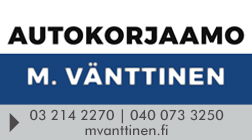 Autokorjaamo M. Vänttinen Oy logo